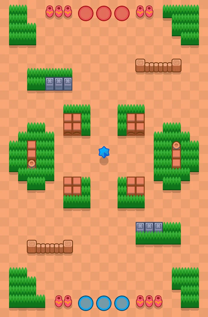 Crystal Clearing Brawl Stars map layout