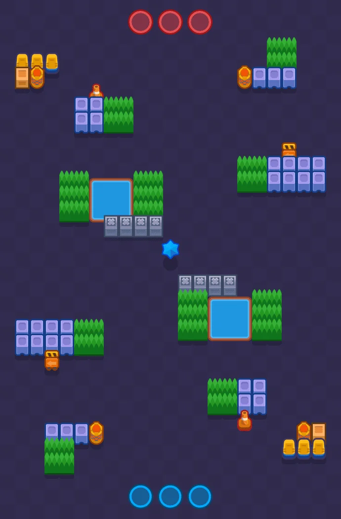 Shooting Star Brawl Stars map layout