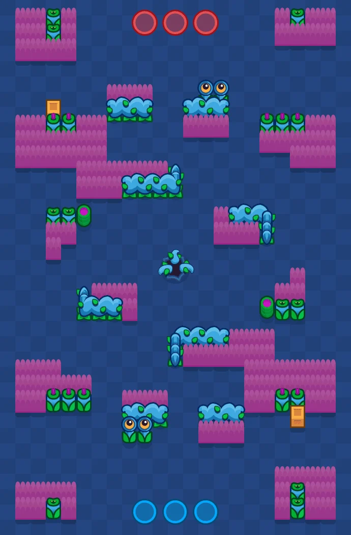 Deathcap Trap Brawl Stars map layout