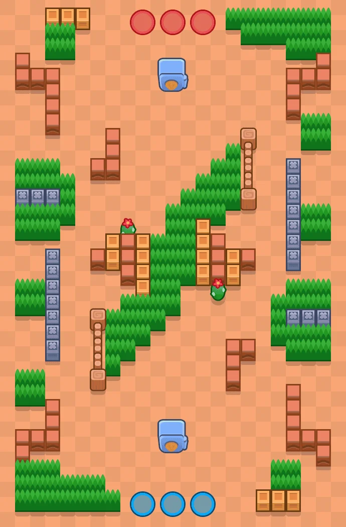 Hot Potato Brawl Stars map layout