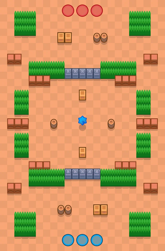 Dry Season Brawl Stars map layout