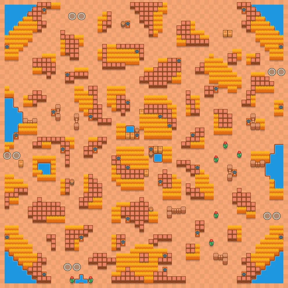 Erratic Blocks Brawl Stars map layout