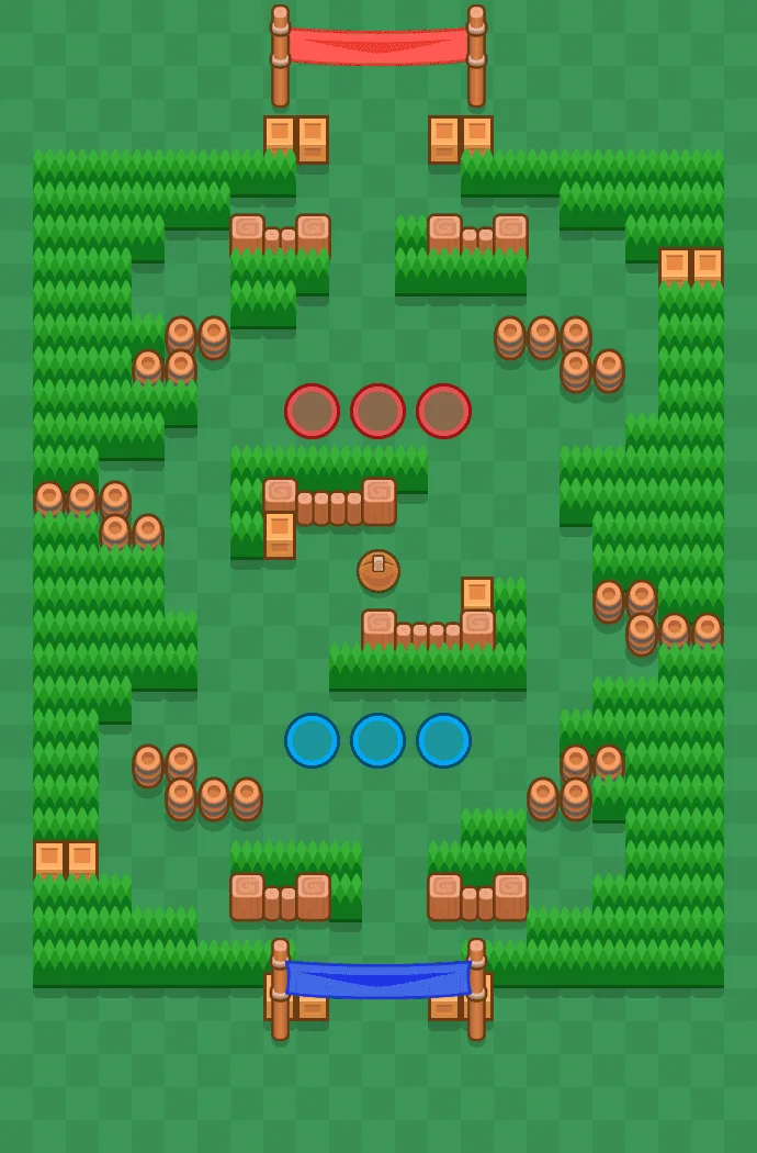 Coarse Course Brawl Stars map layout