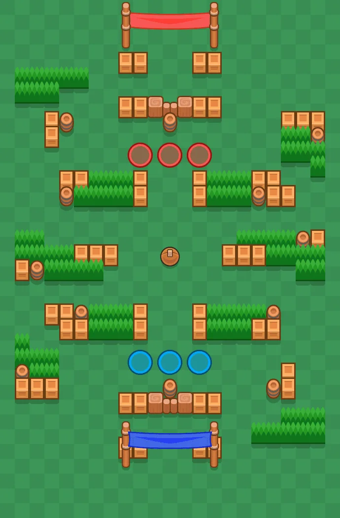 Power Shot Brawl Stars map layout