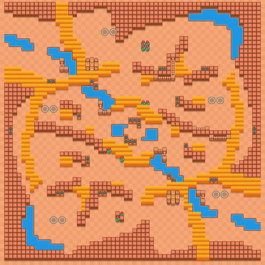 Eye of the Storm Brawl Stars map layout