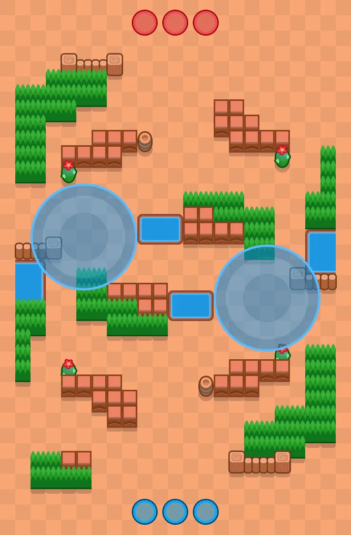 Temple of Boom Brawl Stars map layout