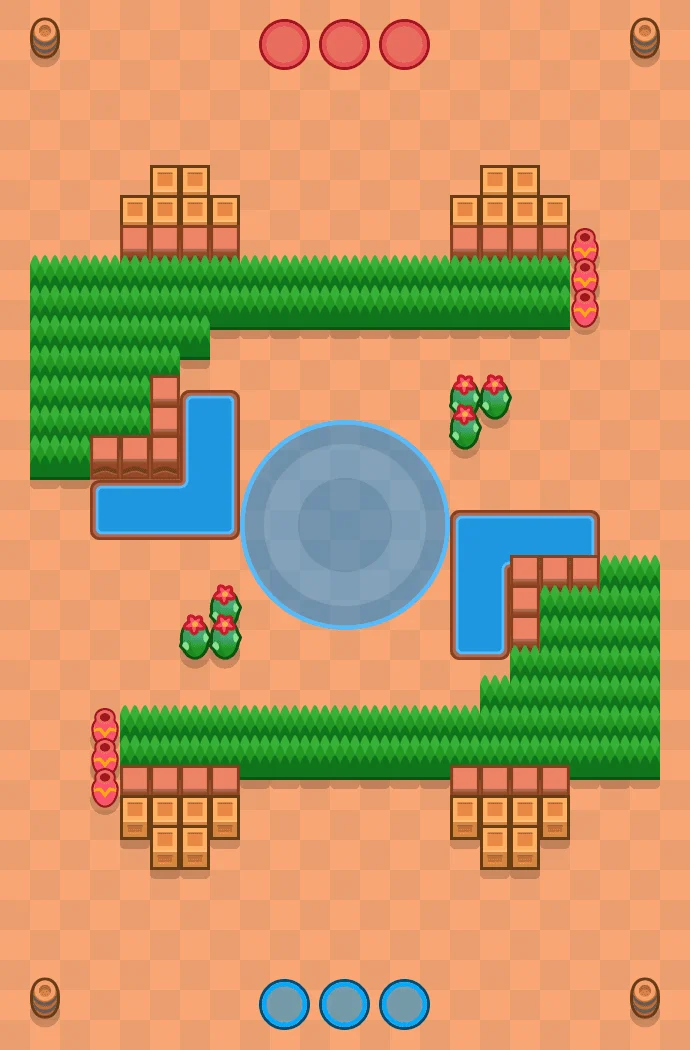 Ring of Fire Brawl Stars map layout