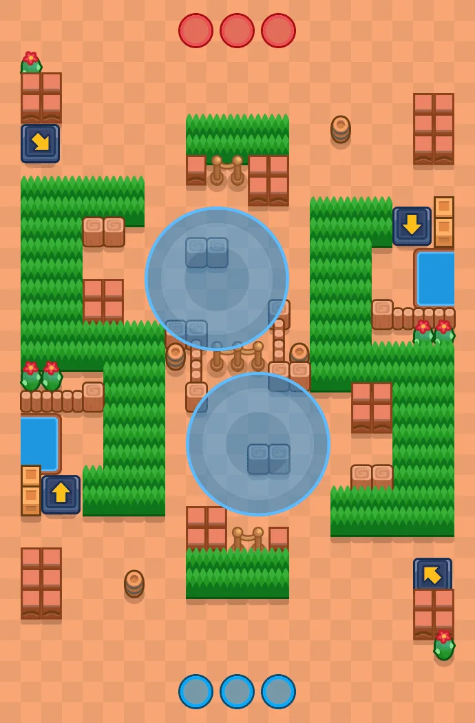 Quick Travel Brawl Stars map layout