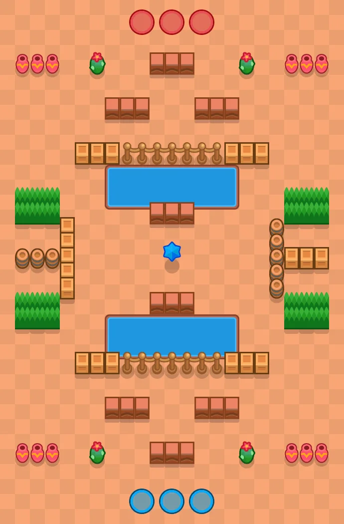 Middle Ground Brawl Stars map layout