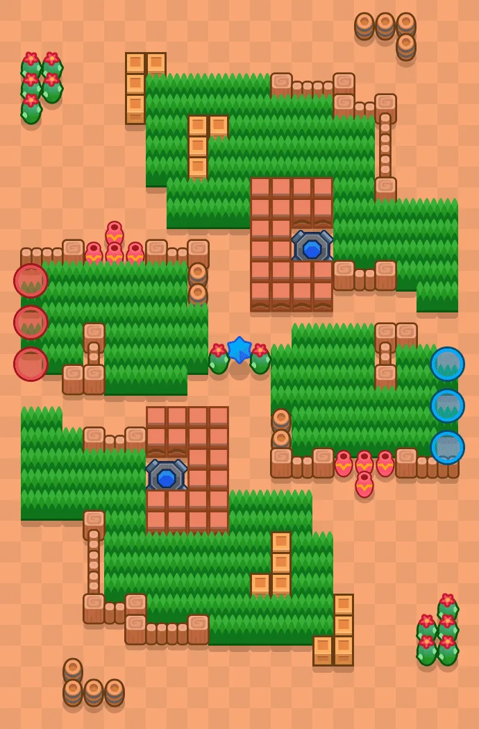 Snake Out Brawl Stars map layout