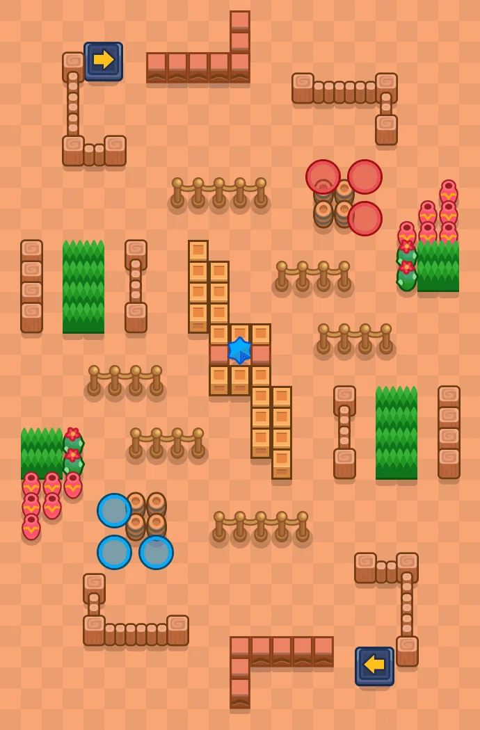 Split Difference Brawl Stars map layout