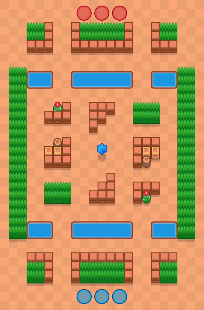 Goldarm Gulch Brawl Stars map layout