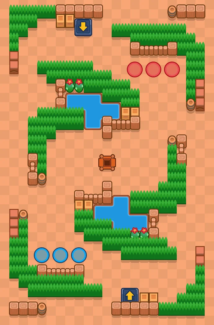 Stardust Storm Brawl Stars map layout
