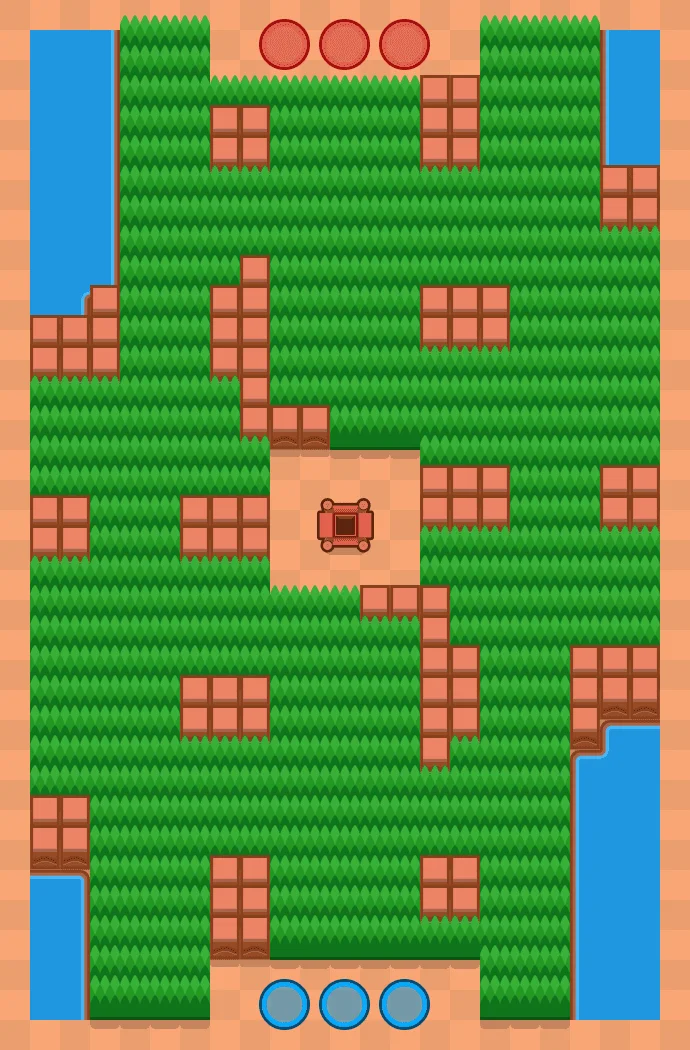 Sapphire Plains Brawl Stars map layout