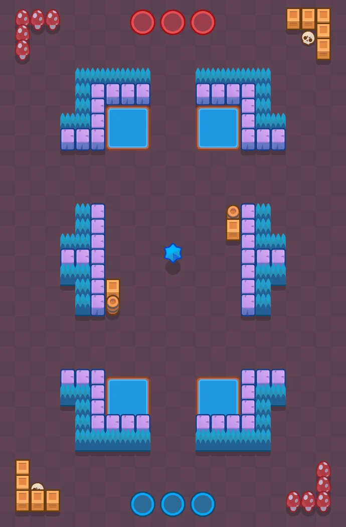 New Horizons Brawl Stars map layout
