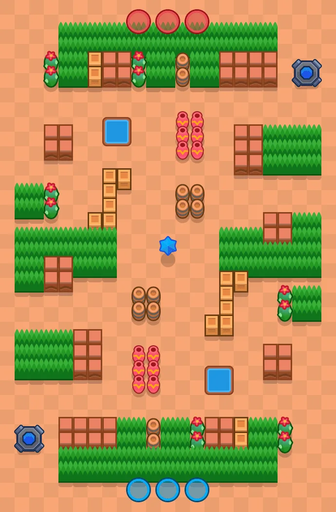 Ends Meet Brawl Stars map layout