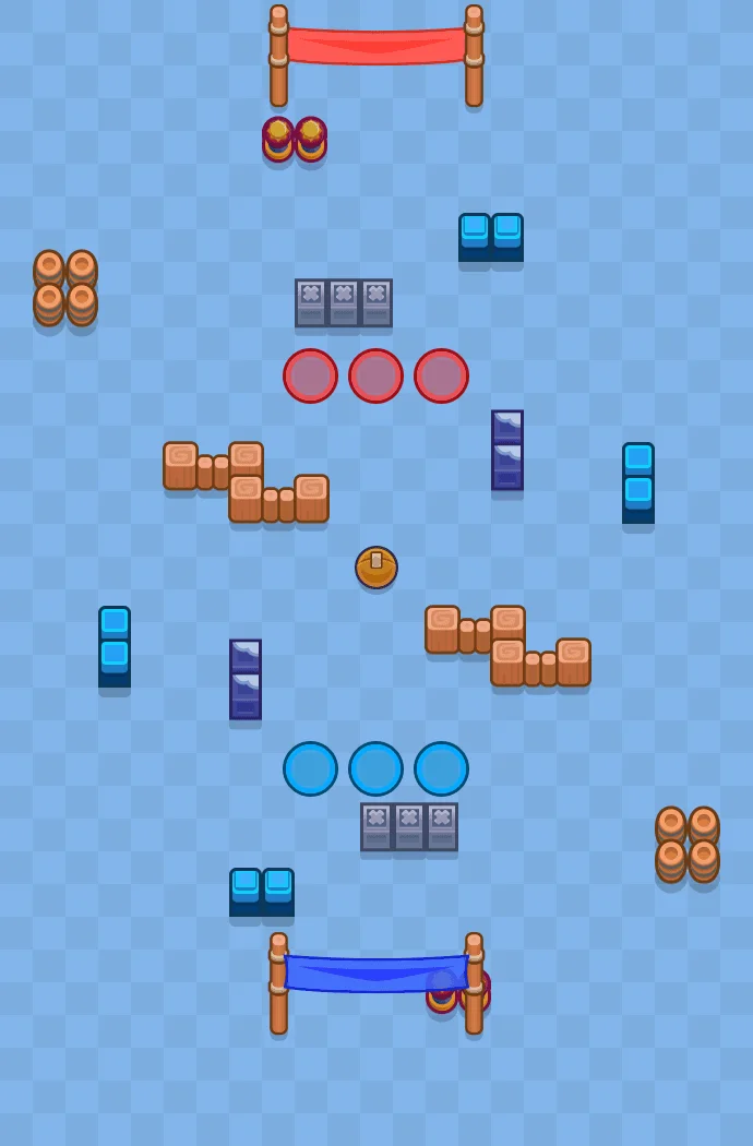 Super Center Brawl Stars map layout