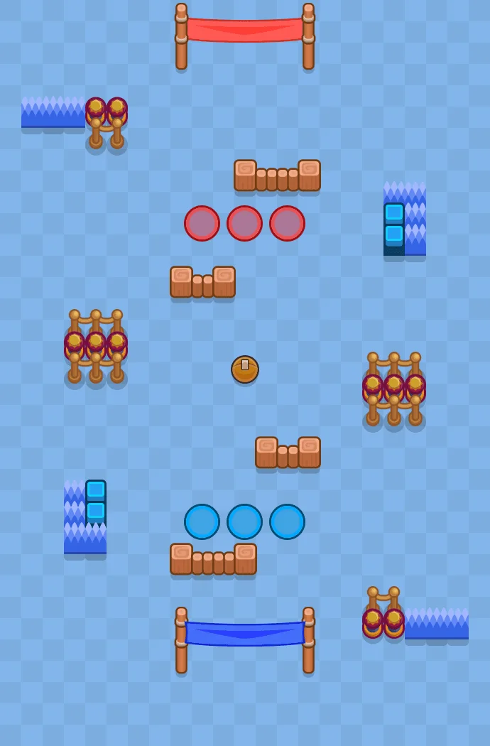Bouncy Bowl Brawl Stars map layout