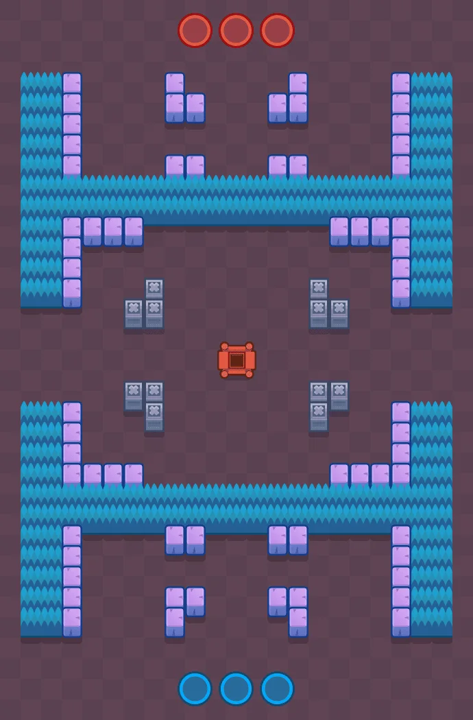 The cooler Hard Rock Brawl Stars map layout