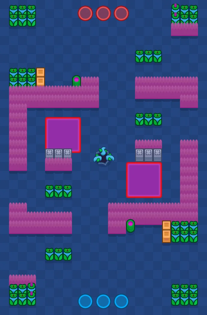 Lilygear Lake Brawl Stars map layout