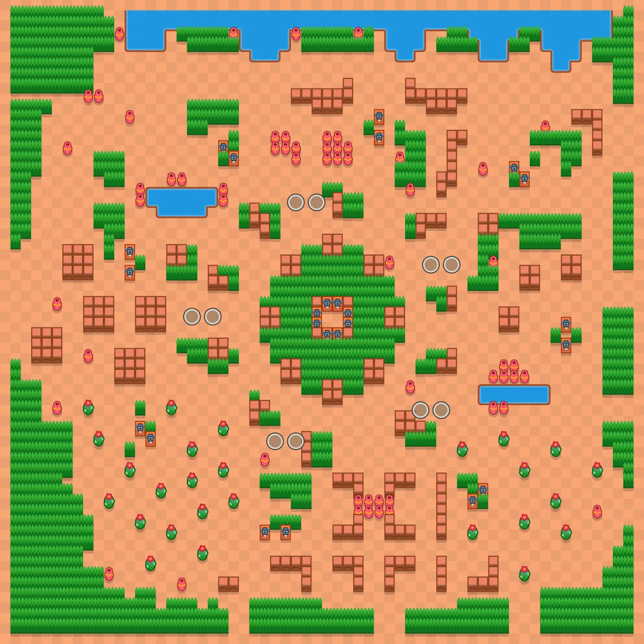 Feast or Famine Brawl Stars map layout