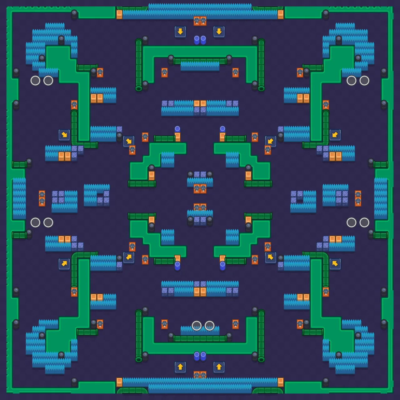 Flying Fantasies Brawl Stars map layout