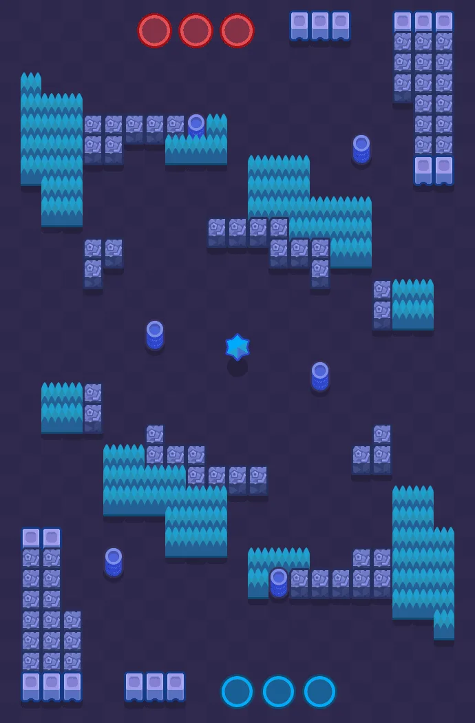 Double Decker Brawl Stars map layout