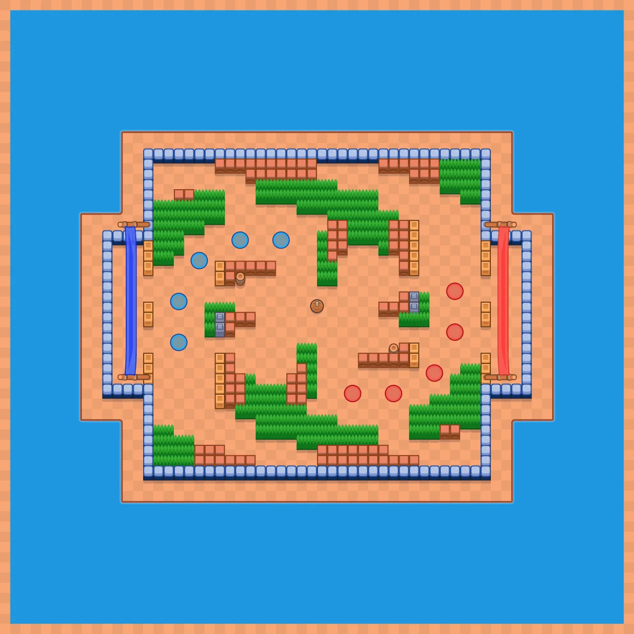 Insane Streamer Brawl Stars map layout