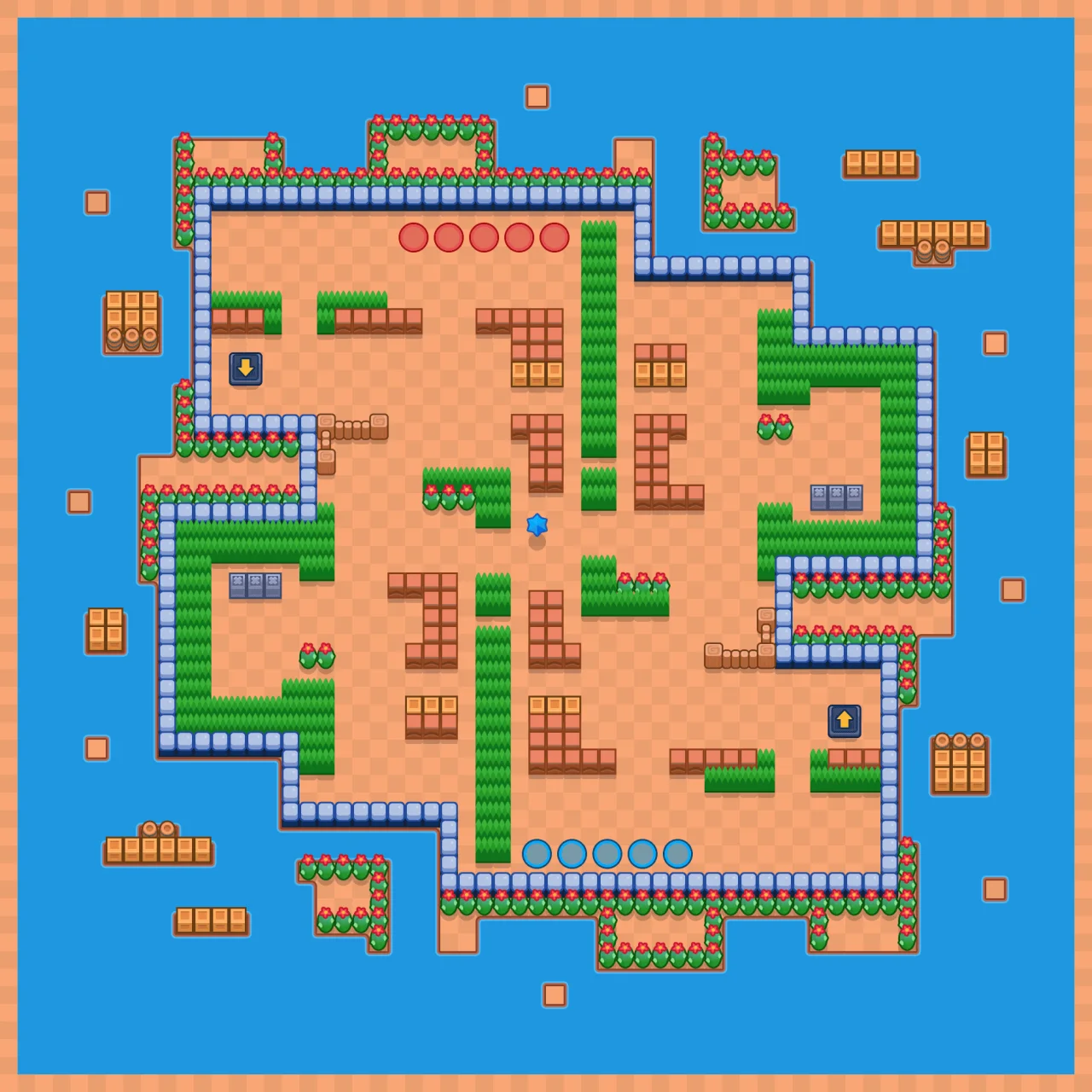 Brawlerverse Brawl Stars map layout