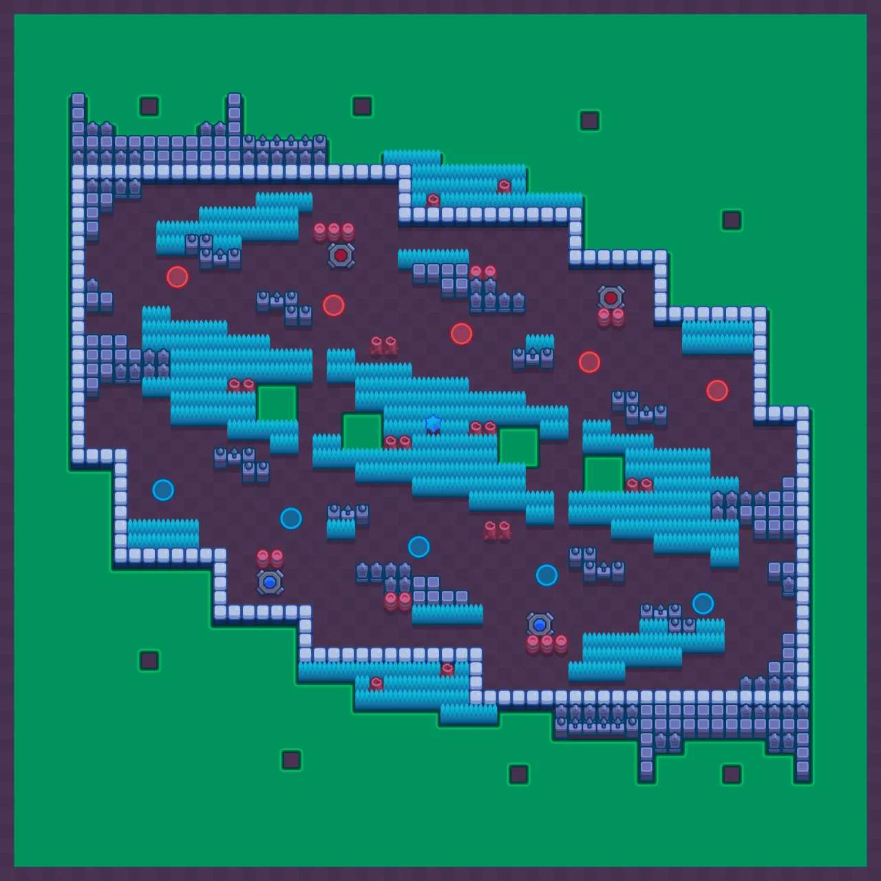 The Emptiness Machine Brawl Stars map layout