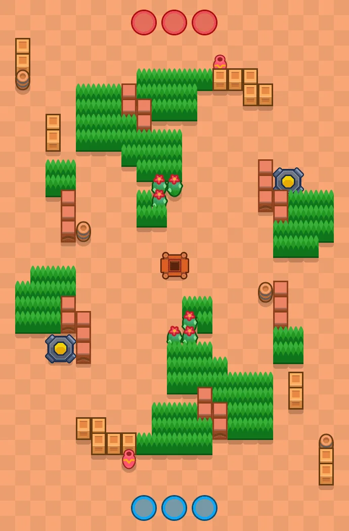 Whisper Vale Brawl Stars map layout