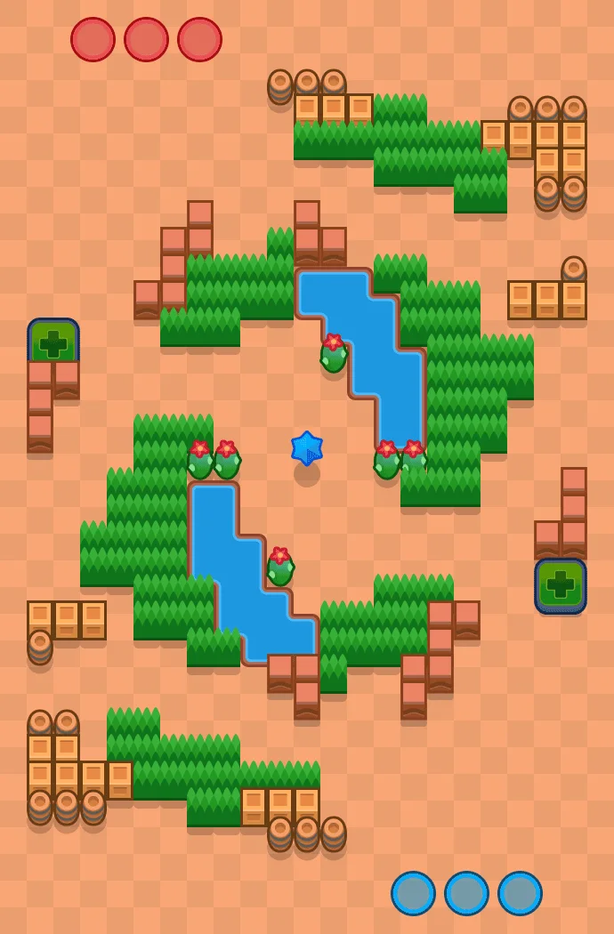 Call of the Water Brawl Stars map layout