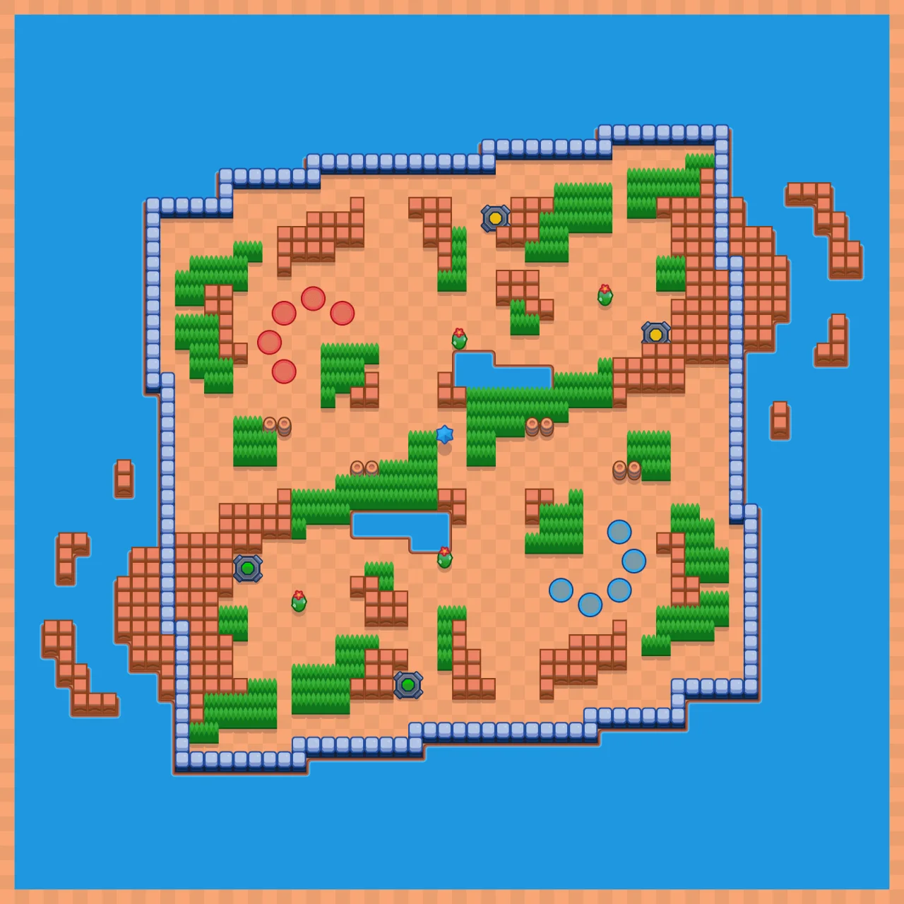 Journey of a Thousand Steps Brawl Stars map layout