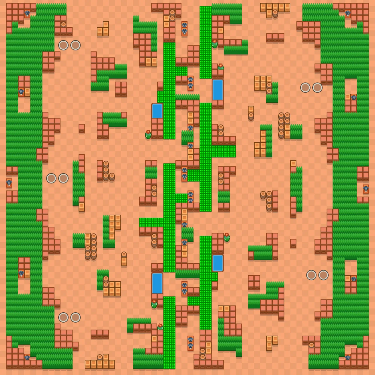 Makeshift Scaffolding Brawl Stars map layout