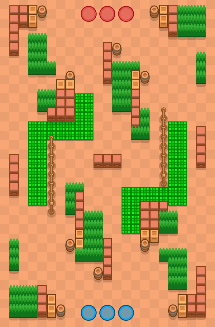 WALKING ON HOT SAND Brawl Stars map layout