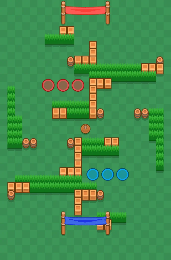 Nutmeg Brawl Stars map layout