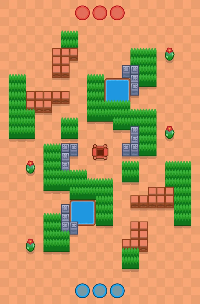 Snake Pit Brawl Stars map layout