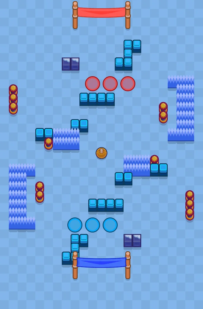 Cabin Fever Brawl Stars map layout