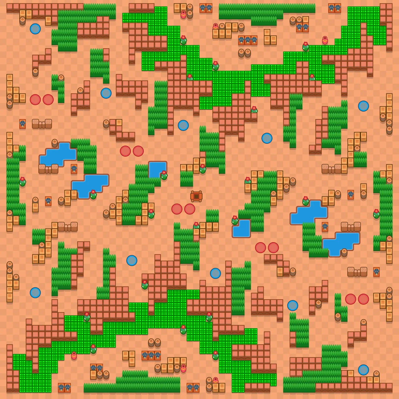 Molten to the Core Brawl Stars map layout