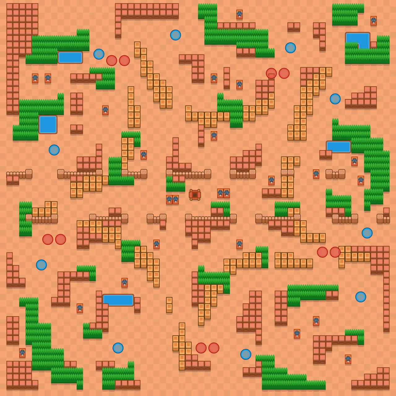 Starfruit Supernova Brawl Stars map layout