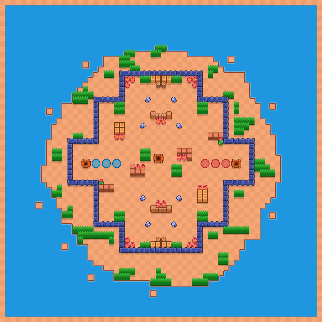 Turbine Terrace Brawl Stars map layout