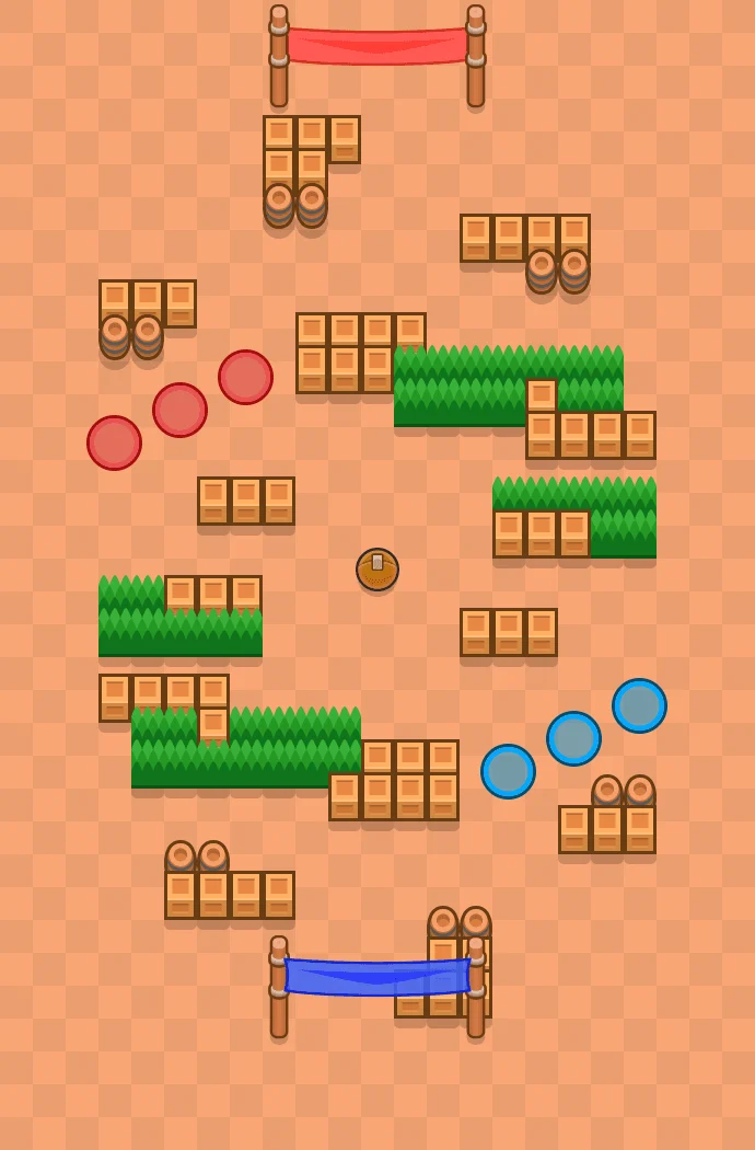 Bustling Business Brawl Stars map layout