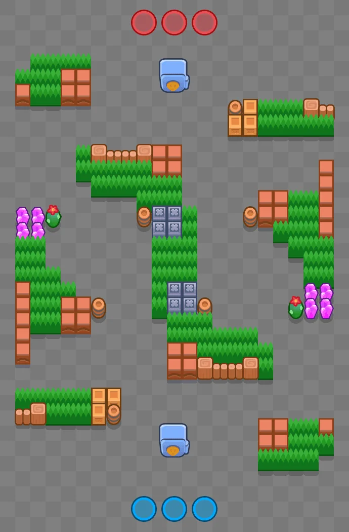 Jedna Brawl Stars map layout