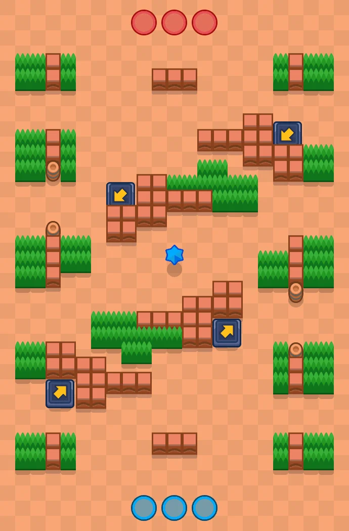 Leaping Dogs Brawl Stars map layout