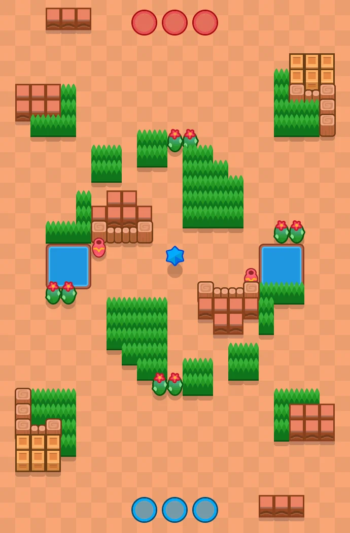 Tasty Berry Brawl Stars map layout