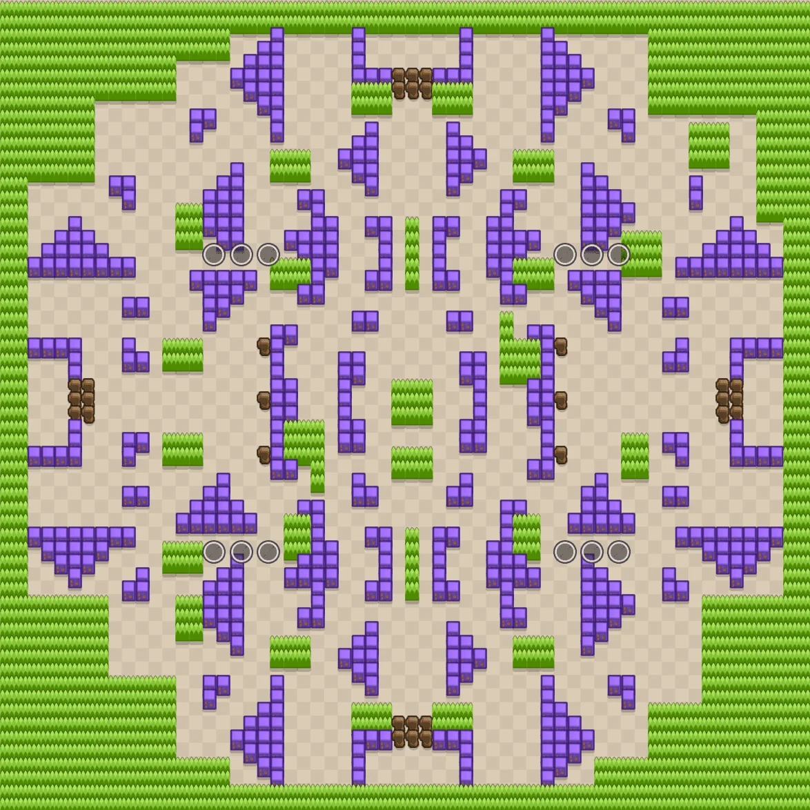 Rockwall Brawl Brawl Stars map layout