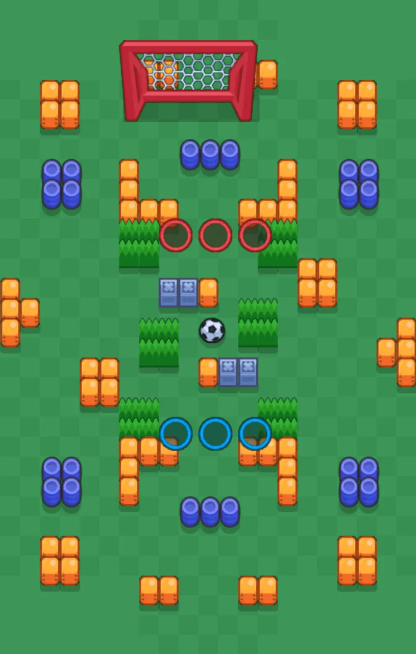 Triple Dribble Brawl Stars map layout