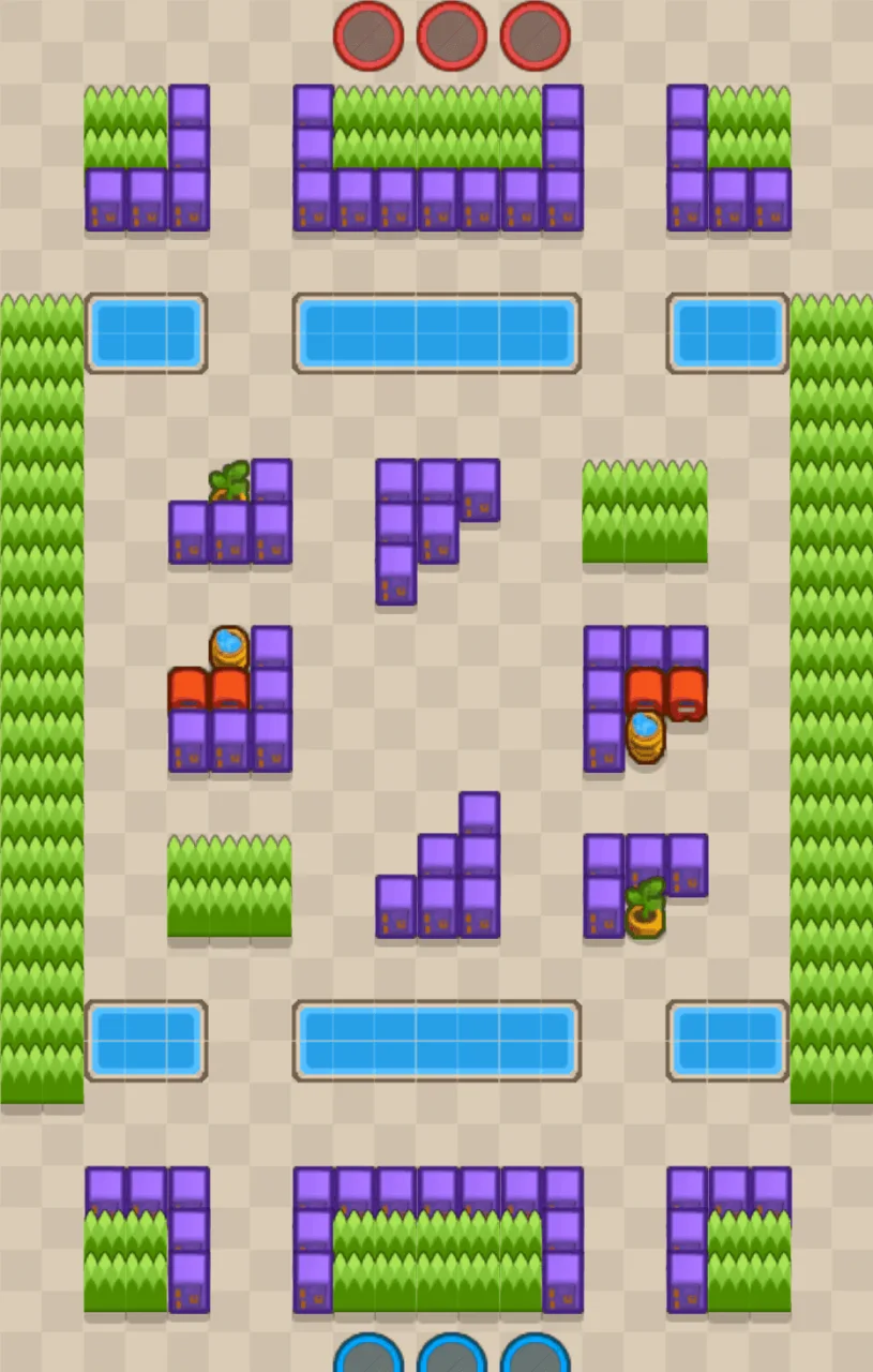Goldarm Gulch Brawl Stars map layout