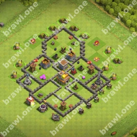 TH7 Farming Base 1 TH7 farming base layout Clash of Clans protect loot