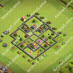TH7 Farming Base 3 TH7 farming base layout Clash of Clans protect loot